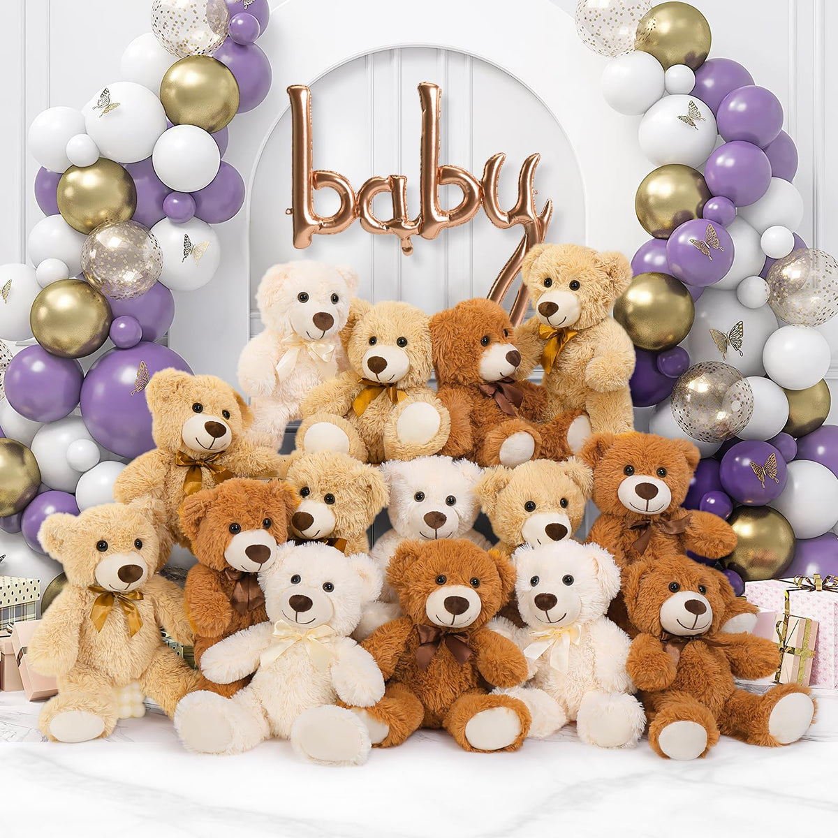 MaoGoLan 14-inch plush teddy bear is perfect for hugs and play.
