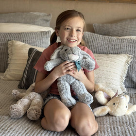 MaoGoLan 14-inch bunny plush showcases detailed craftsmanship and charm