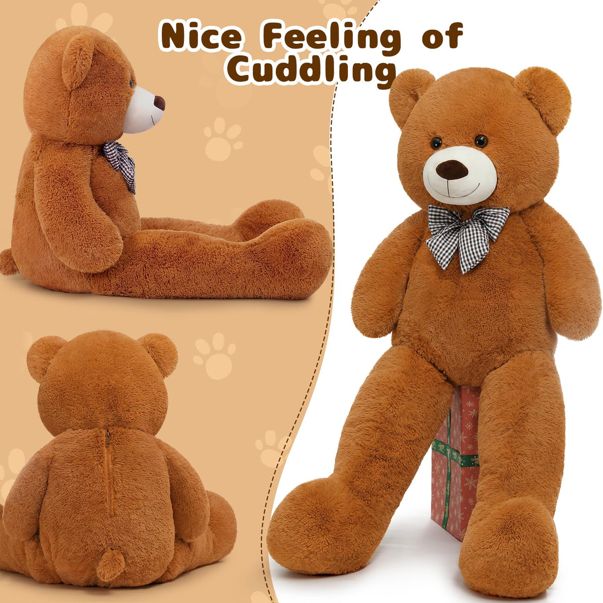 MaoGoLan 47-inch teddy bear offers ultra-soft hugs for all ages.