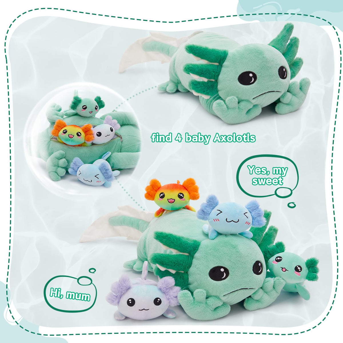 MaogoLan axolotl decor gift ideal for bedrooms, parties, and cozy rooms.