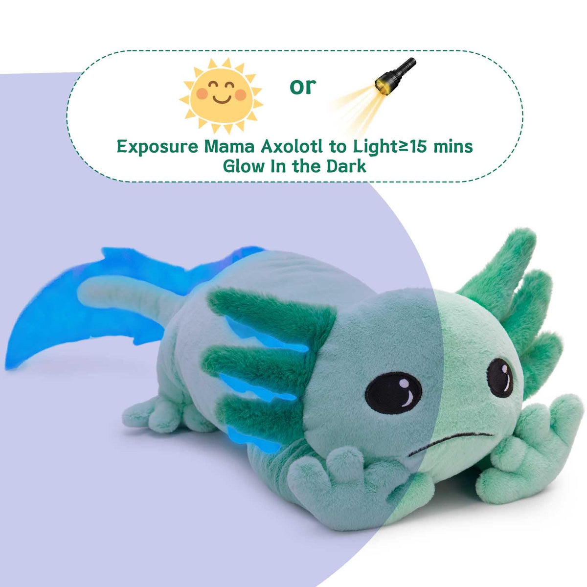 MaogoLan axolotl encourages sharing and pretend play with a big family set.