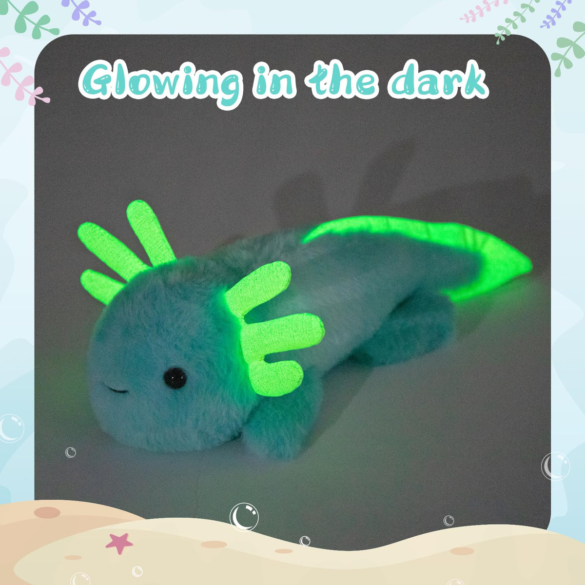 MaoGoLan axolotl pink purple pattern plush with cheerful design
