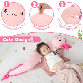 Room decor axolotl plush adds playful vibe to living spaces.
