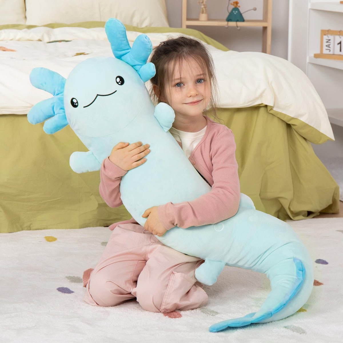 MaoGoLan axolotl plush soft fabric for cozy hugs