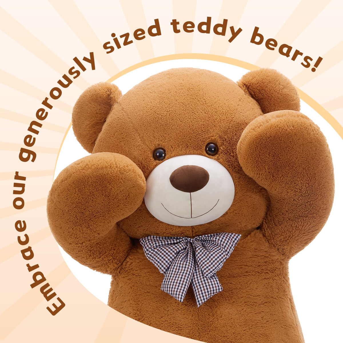 MaoGoLan teddy bear is ideal for baby showers and parties, boosting decor.