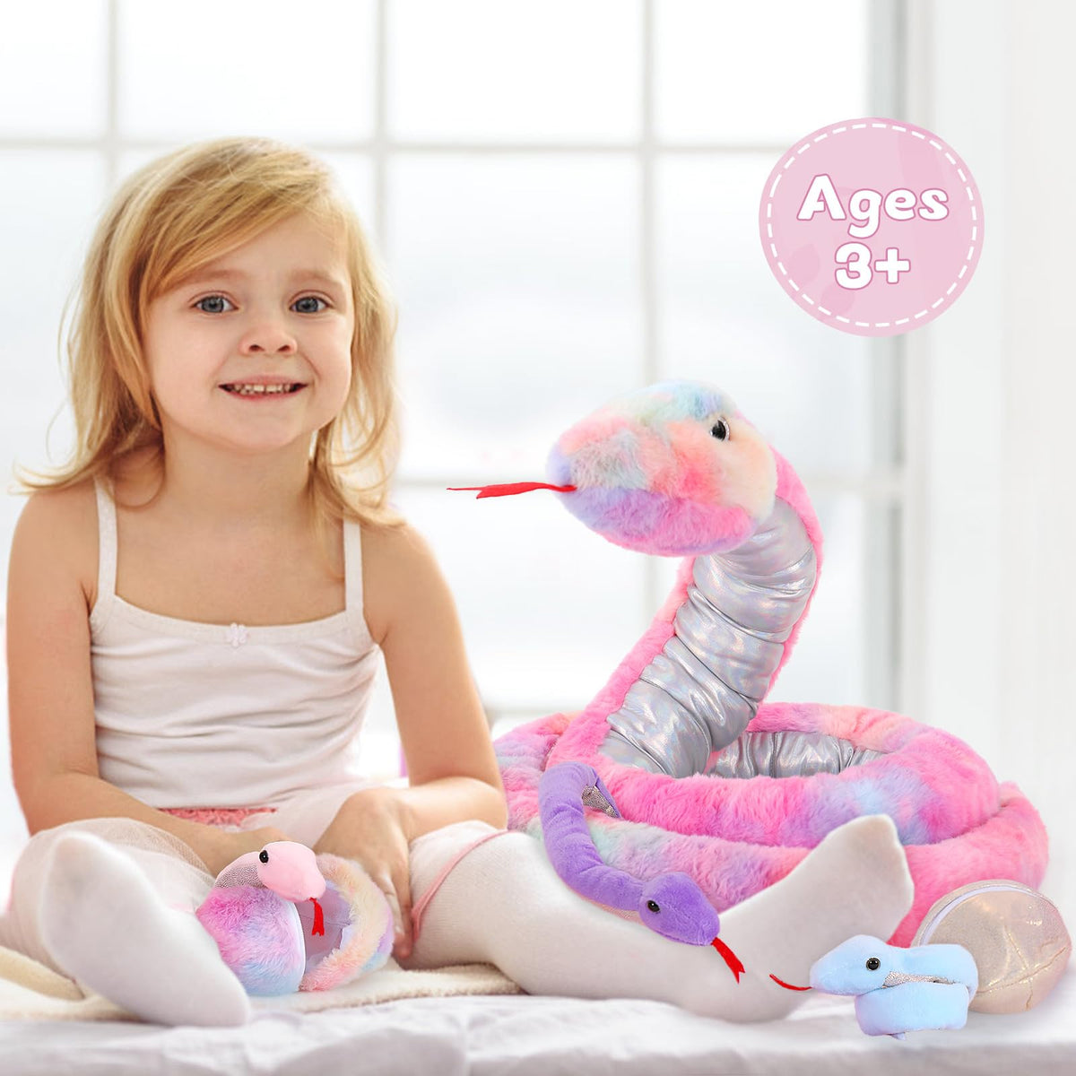 MaoGoLan baby snakes purple blue pink for colorful, imaginative adventures