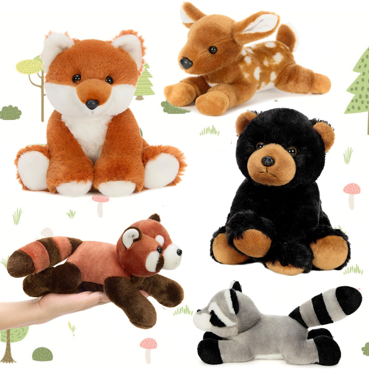 MaoGoLan bear plush 8-inch woodland cuddle buddy for kids