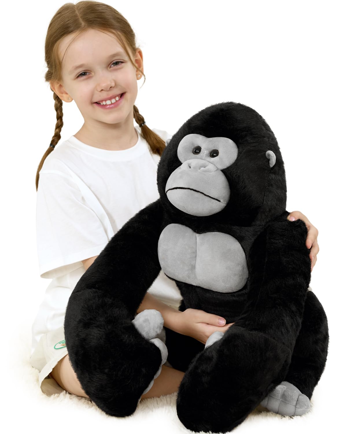MaoGoLan Big Gorilla plush full-body shot for cozy cuddles