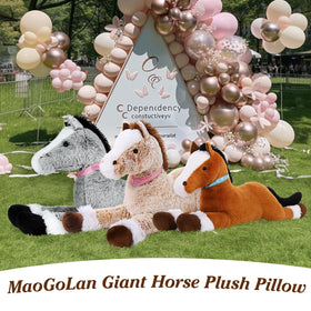 MaoGoLan large horse plush ideal as birthday or party favor