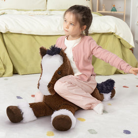 MaoGoLan blue rein horse plush adds realistic riding feel