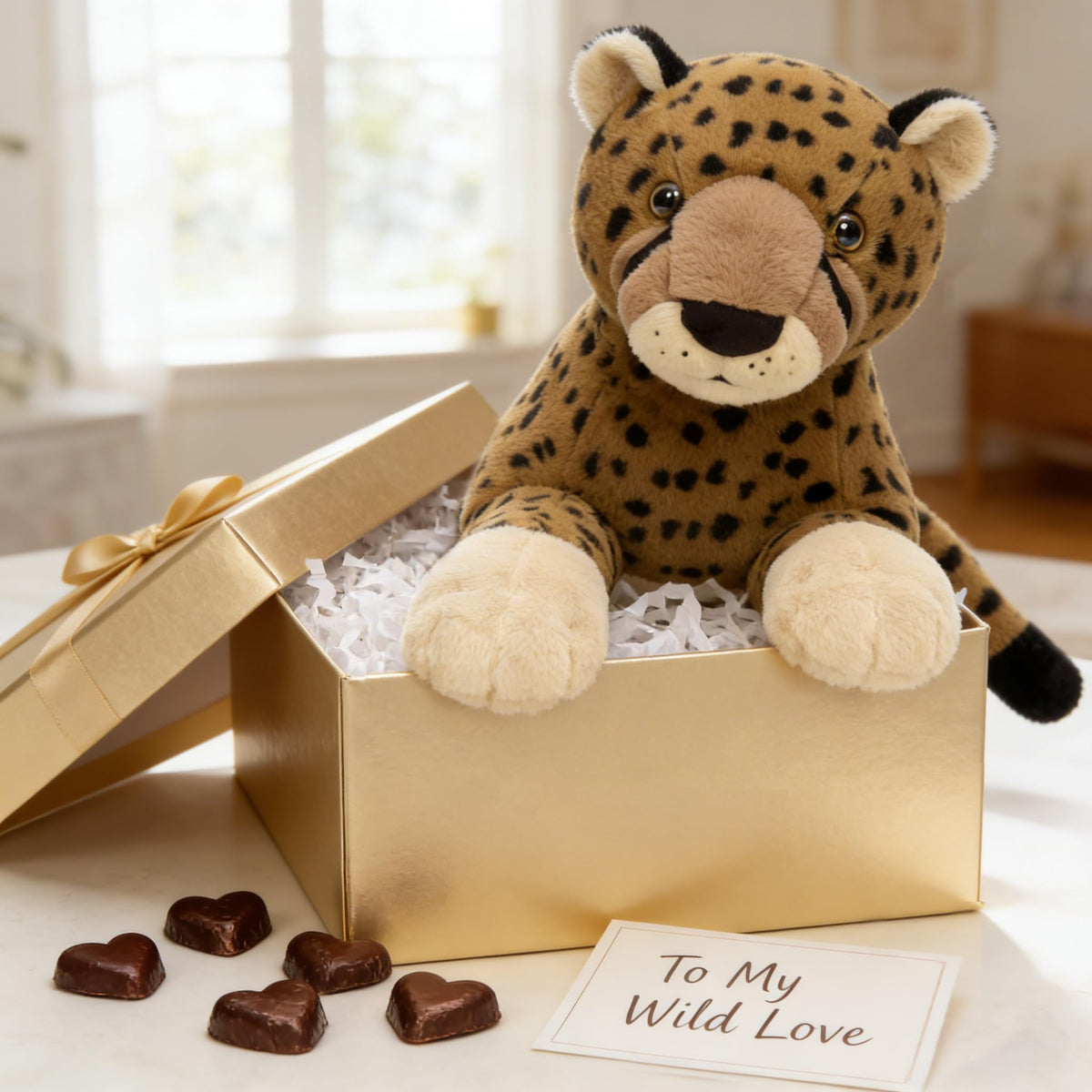 MaoGoLan cheetah rider plush for imaginative play.