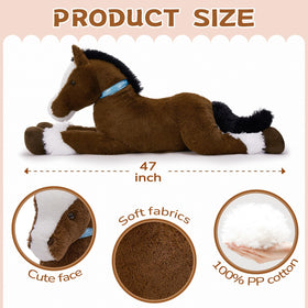 MaoGoLan cpsia-certified-horse-plush reassures safe, toy-grade construction for children.