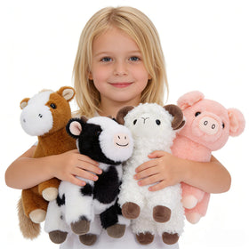 MaoGoLan Easter cow plush, soft cuddle buddy for imaginative play and bedtime routines.