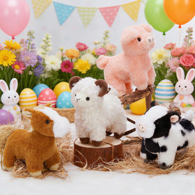 MaoGoLan Easter sheep plush, vibrant decor that doubles as a cozy classroom companion.