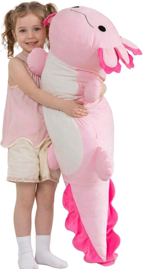 MaoGoLan giant axolotl body pillow for dramatic room presence and comfort