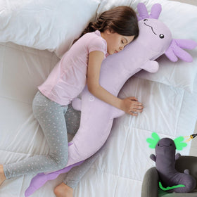 MaoGoLan Giant Axolotl Plush Glow-in-the-Dark for cozy nighttime cuddles.