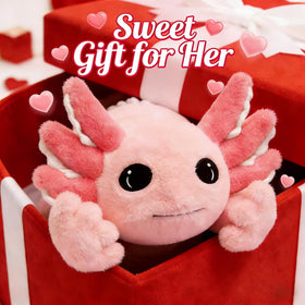 MaoGoLan giant axolotl plush lying-down pose adds cozy decor and seating comfort