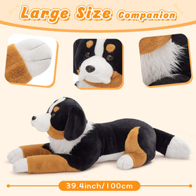 MaoGoLan giant Bernese plush, side view, great for decorative bedroom display