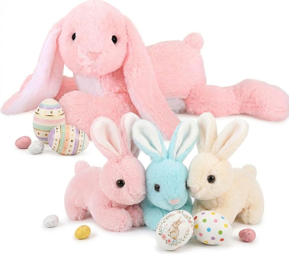 MaoGoLan giant 24in bunny plush ready for cuddles and imaginative play.