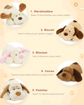 MaoGoLan giant dog plush 31inch, durable stitching for long-lasting hugs.