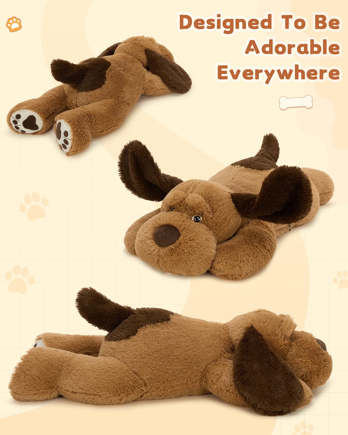 MaoGoLan giant dog plush 31inch, a cozy room decor accent.