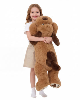 MaoGoLan giant dog plush 31inch soft fur, ideal for comforting cuddles.