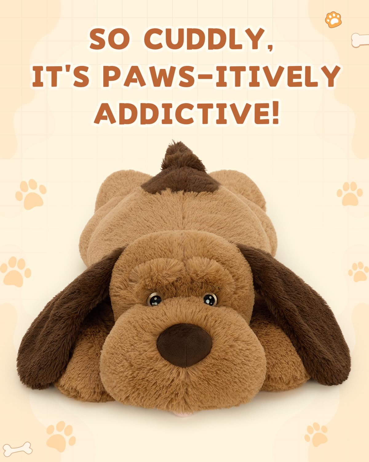 MaoGoLan giant dog plush 31inch, storytime companion for imaginative play.