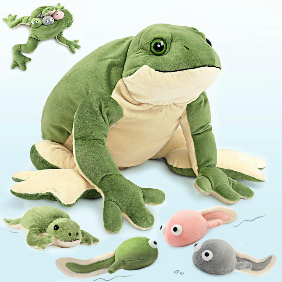 MaoGoLan giant frog mama green, ready for hugs and pretend play.