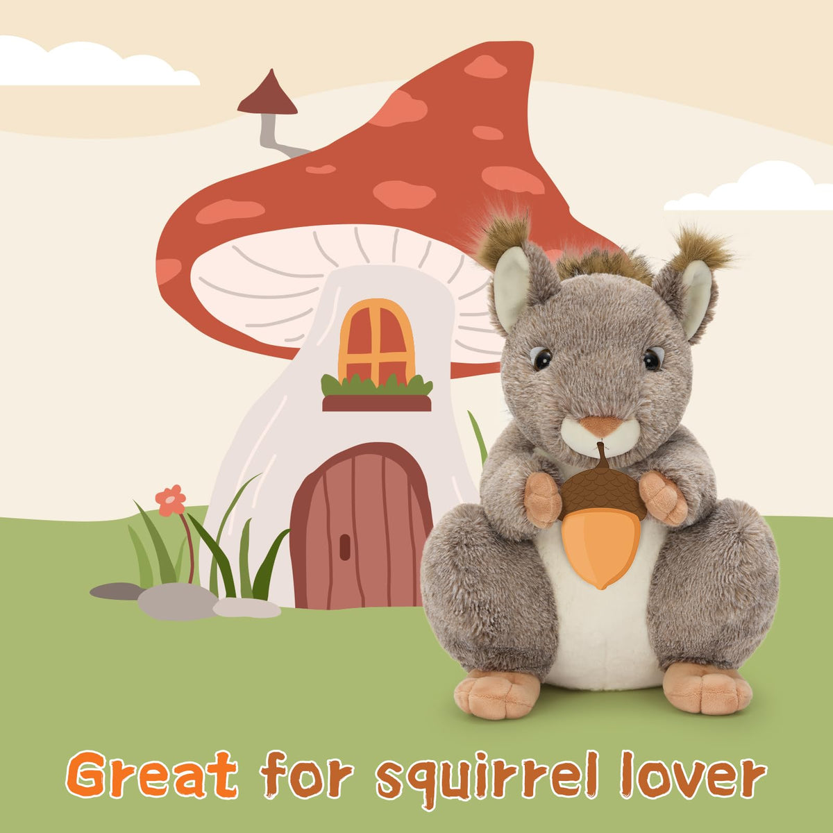 MaoGoLan plush tail close-up emphasizes softness and charm for imaginative play.