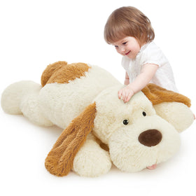 MaoGoLan giant stuffed puppy 31-inch plush for cuddling and display