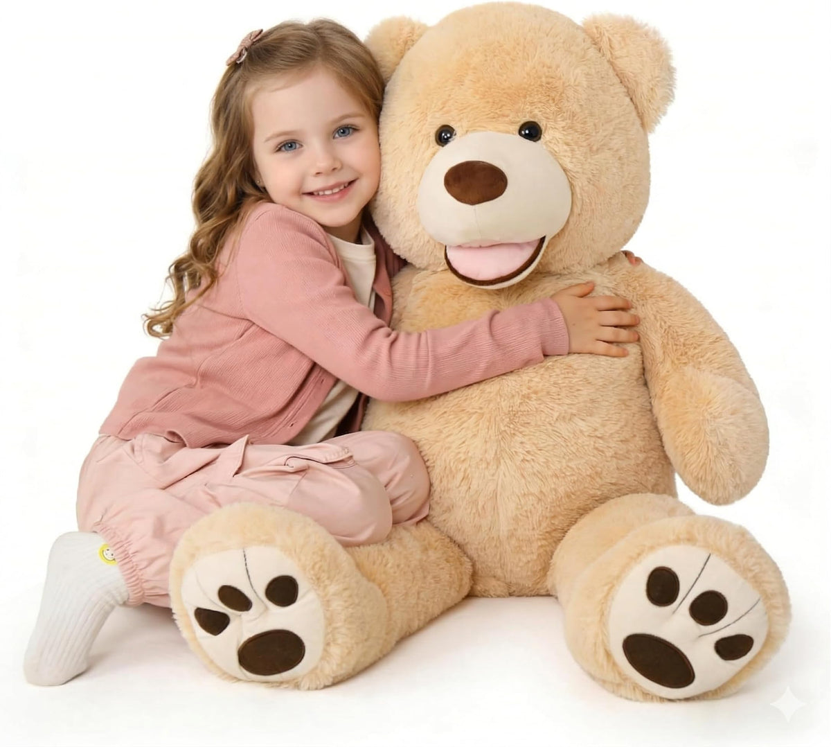 MaoGoLan giant teddy bear close-up fur for ultra-soft hugs