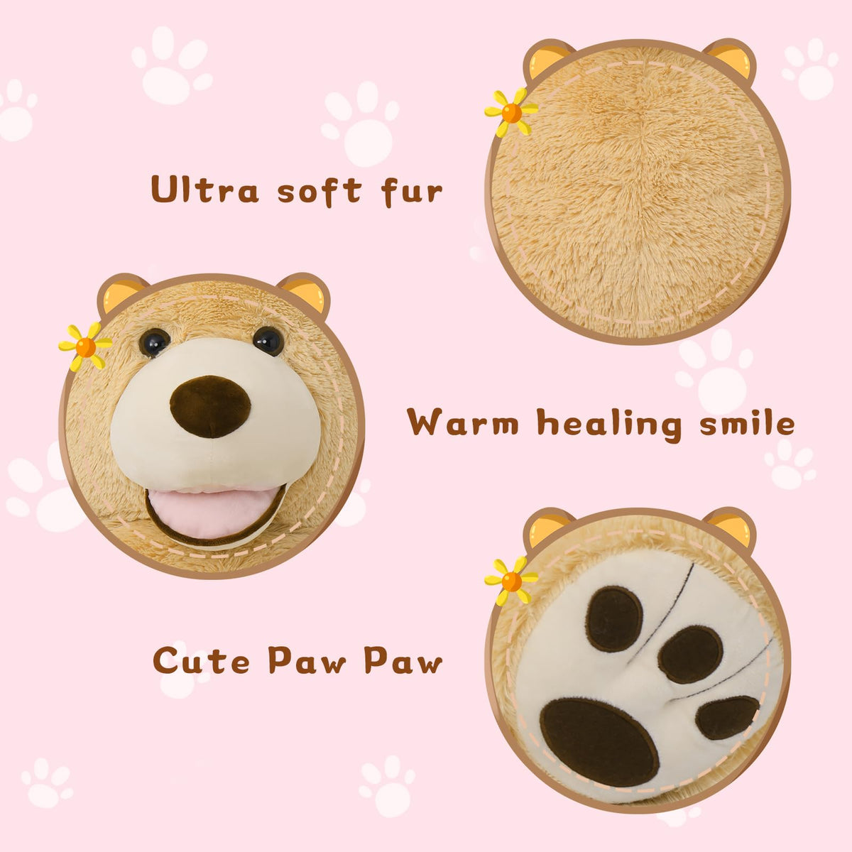 MaoGoLan giant teddy bear cuddle session ideal for bedtime