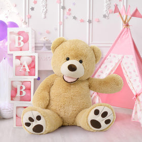 MaoGoLan giant teddy bear smiling face adds warmth to bedtime