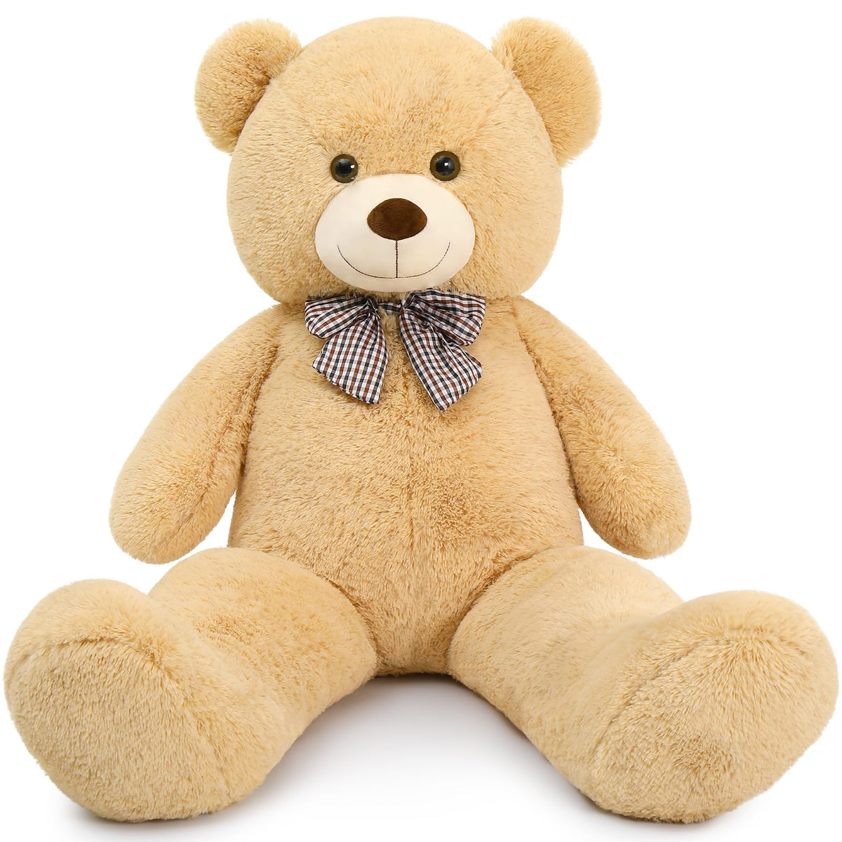 MaoGoLan giant teddy bear in full view, a dramatic 47-inch cuddle companion for any room and gift.