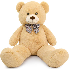 MaoGoLan giant teddy bear in full view, a dramatic 47-inch cuddle companion for any room and gift.