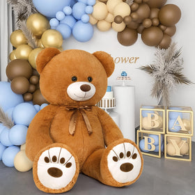 MaoGoLan bear decor in a living room serves as a warm focal point.