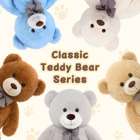 MaoGoLan giant teddy bear snuggle portrait, inviting cozy moments