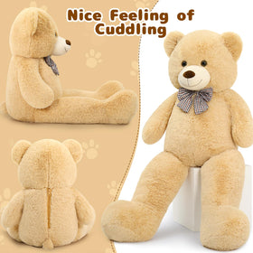 MaoGoLan teddy bear showing durable stitch detail for lasting snuggles and play.