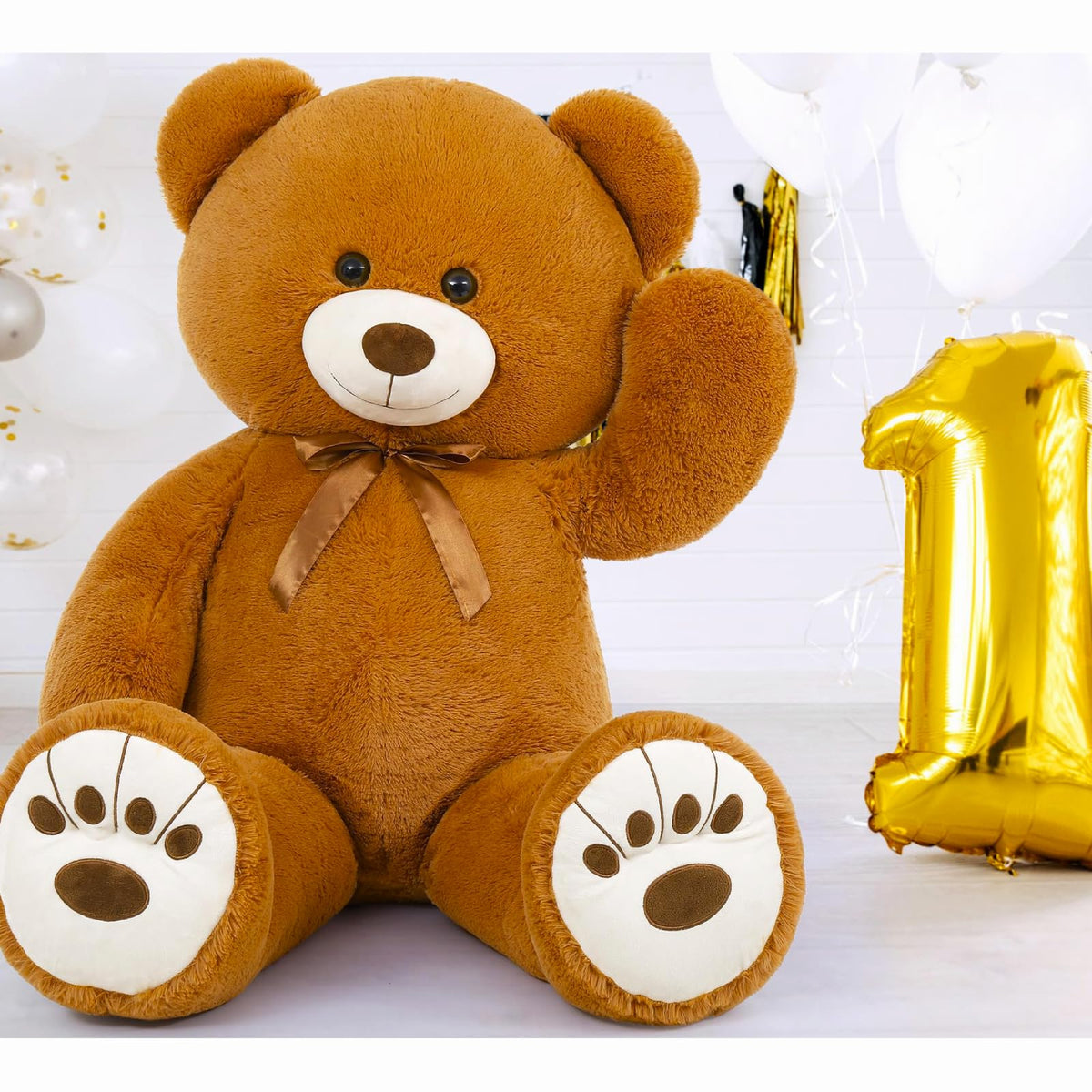 MaoGoLan teddy bear packaging in vacuum bag ready to unbox and fluff.