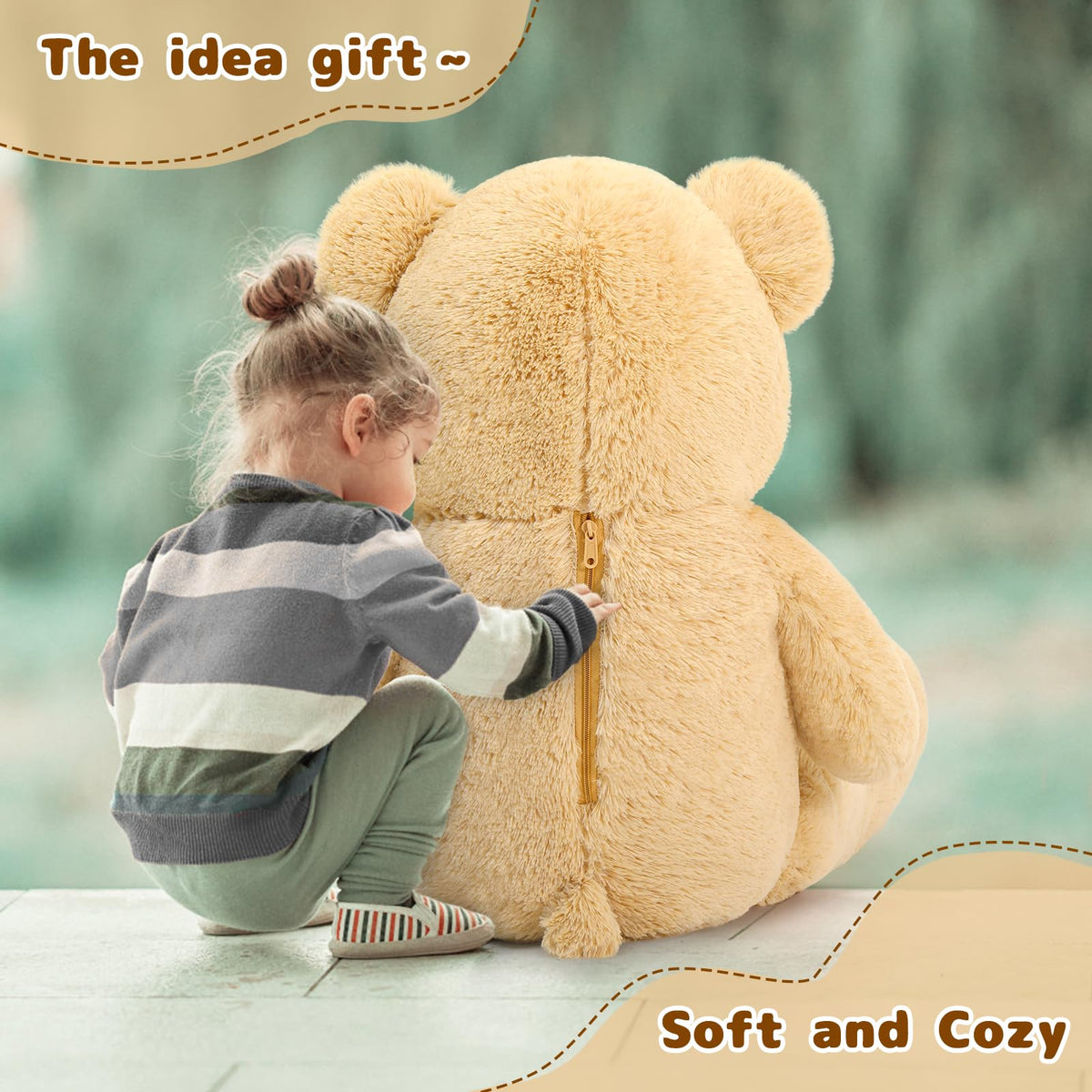 MaoGoLan 47-inch bear as a romantic Valentine’s Day gift with comforting presence.