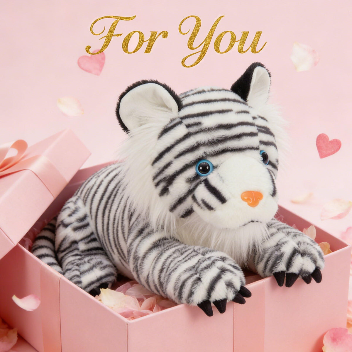 MaoGoLan large tiger in lying pose suited for bed and sofa snuggles