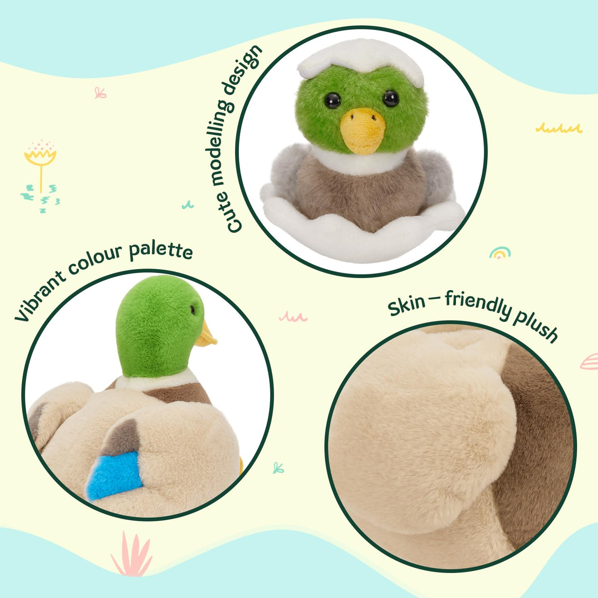 MaoGoLan gift-ready duck plush set for Easter or birthdays.