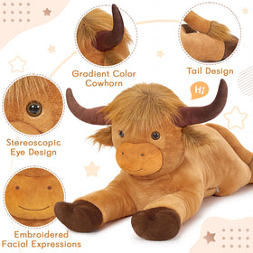 MaoGoLan Highland Cow bedroom decor for playful learning.