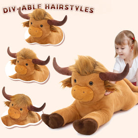 MaoGoLan Highland Cow soft plush fabric delivers lasting softness.