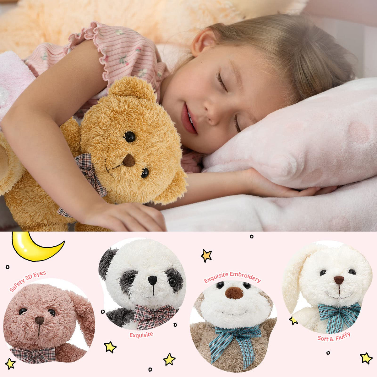 MaoGoLan kids-bedroom plush set ready for gifting and play.