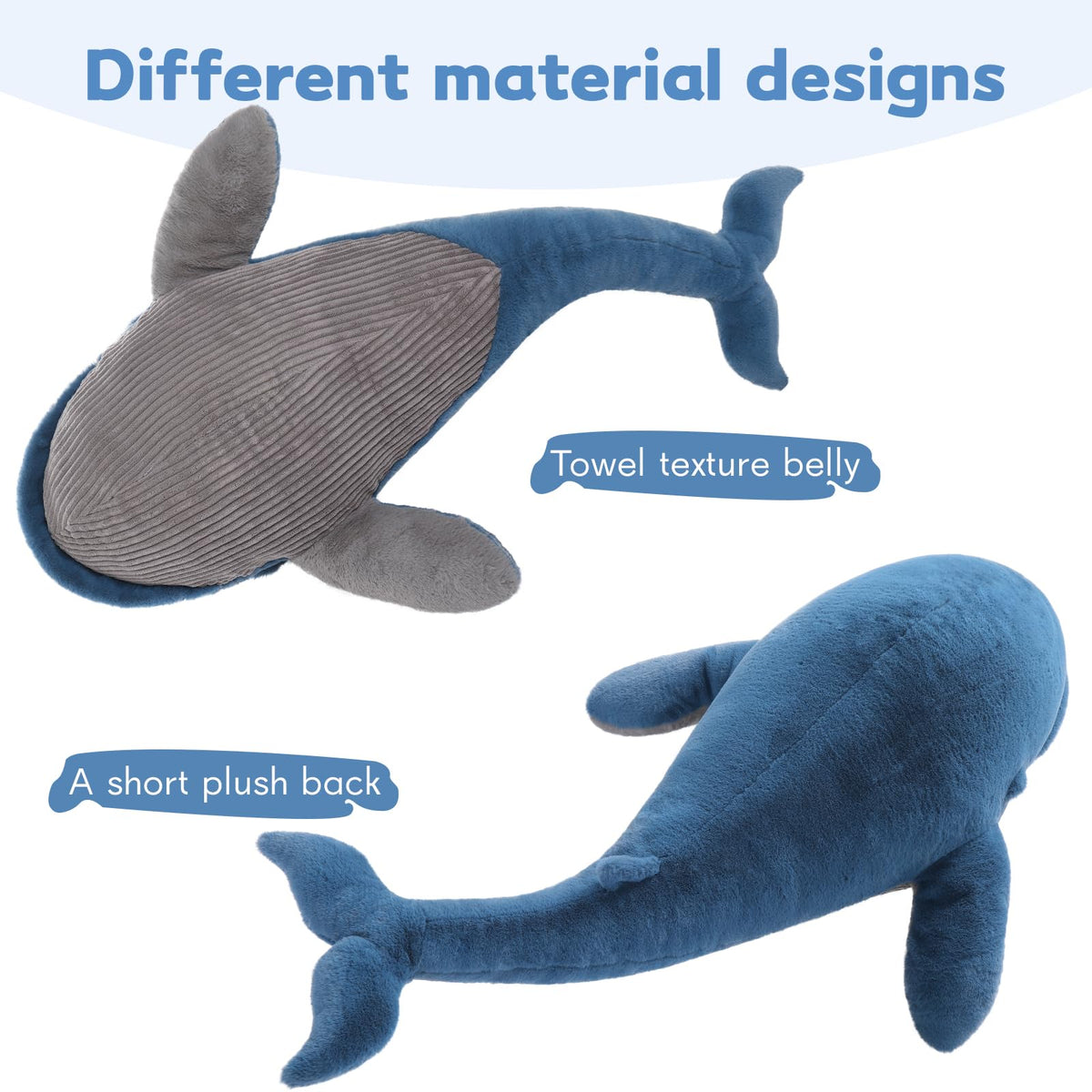 MaoGoLan whale plush enhances kids room with playful decor.