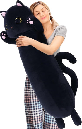 MaoGoLan long cat body pillow 44-inch for cozy bed hugs.