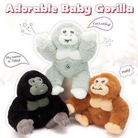 MaoGoLan gorilla plush muscle detailing sparks storytelling and pretend adventures.