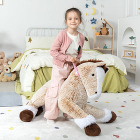 MaoGoLan oversized horse stuffed animal used as party decoration.