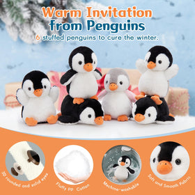 MaoGoLan 10 inch penguin plush bulk pack fits classrooms and gift ideas.